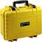 Valise jaune robuste pour l'extérieur avec poignée de transport, de B&W International, modèle 4000. Idéale pour le transport et la protection d'équipements sensibles.
