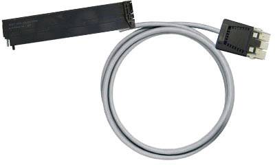 Un câble gris avec un adaptateur noir à chaque extrémité, généralement utilisé pour le transfert de données.
