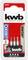 'kwb Germany GMBH MicroStar' ensemble de 4 embouts en boîte, contenant des embouts de 0,8, 1,2 et 2,0 mm.