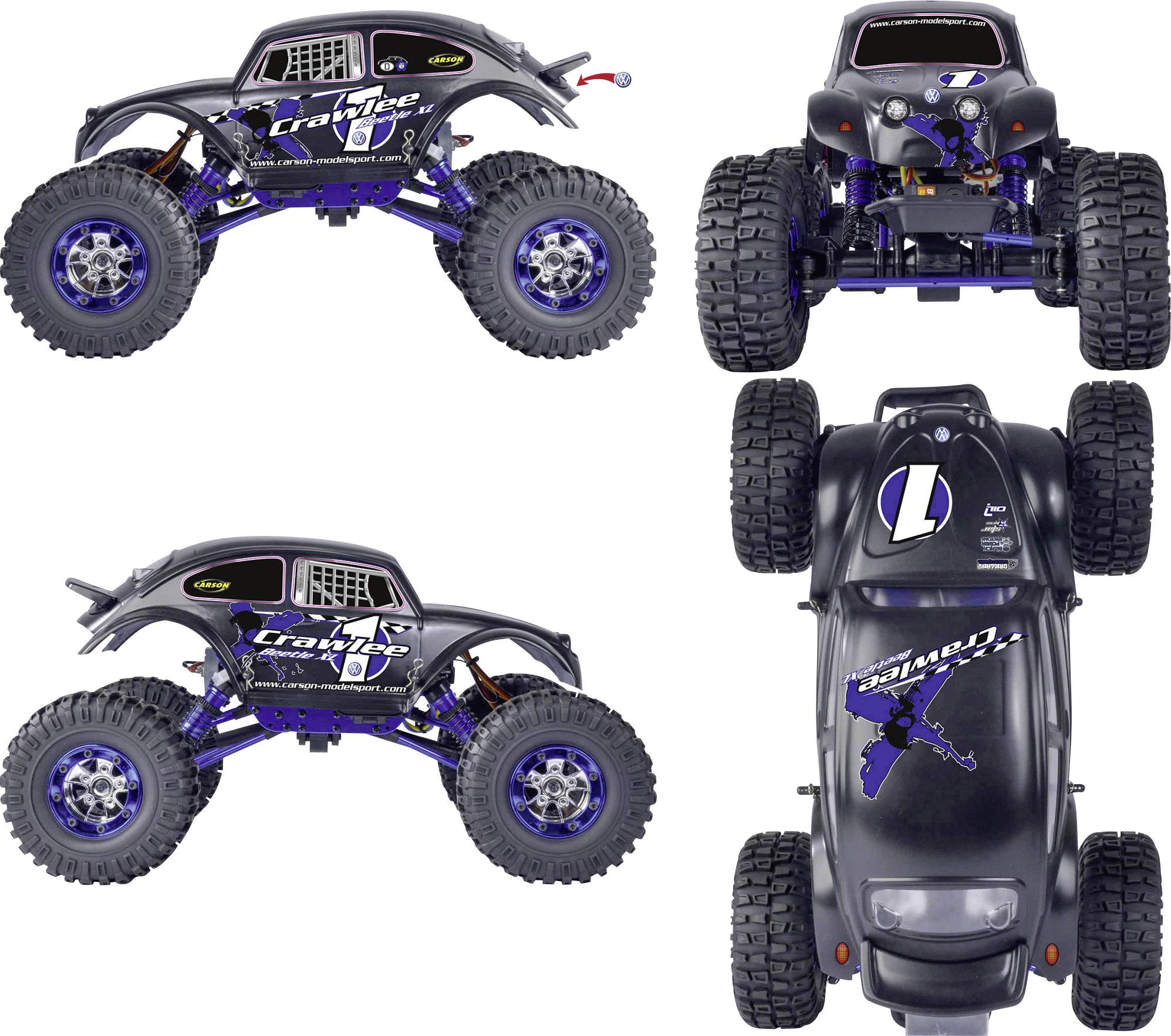 Carson Modellsport X-Crawlee XL Beetle brushed 1:10 Auto RC électrique Crawler 4 roues motrices (4WD) 100% RtR 2,4 GHz-6