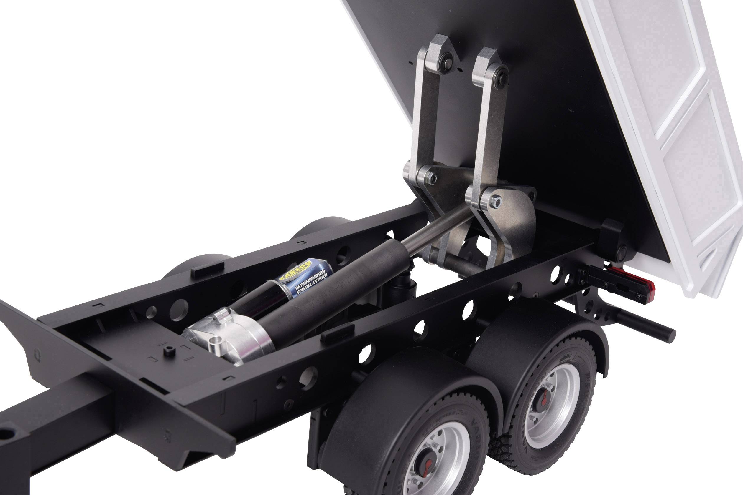 Carson Modellsport 500907425 2-Achs Kipp-Zentralanhänger 1:14 Semi-remorque à benne-4