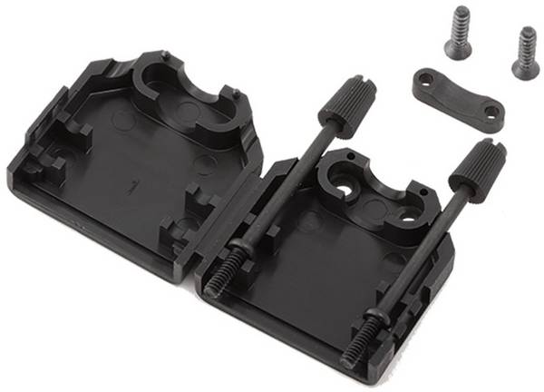 encitech DPPK50-CC-BK-K 2360-0110-05 Capot SUB-D Nombre de pôles: 50 PP 180 ° noir 1 pc(s)