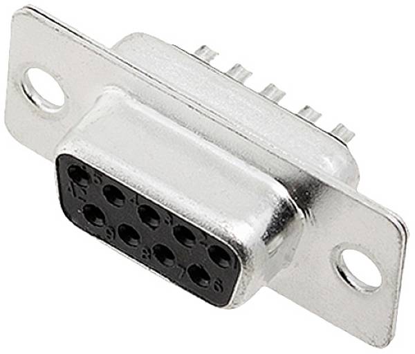 Embase SUB-D femelle Nombre de pôles: 9 encitech DB9-SS 2101-0180-11 180 ° fût à souder 1 pc(s) Tray