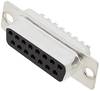 Embase SUB-D femelle Nombre de pôles: 15 encitech DB15-SS 2101-0180-12 180 ° fût à souder 1 pc(s) Tray