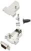 encitech DTSL09-SJSRG-S-DMP-K 6355-0091-21 Kit embase SUB-D mâle 45 ° Nombre de pôles: 9 fût à souder 1 pc(s)