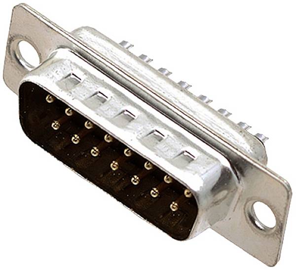 Embase SUB-D mâle Nombre de pôles: 15 encitech DB15-SP 2101-0180-02 180 ° fût à souder 1 pc(s) Tray