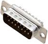 Embase SUB-D mâle Nombre de pôles: 15 encitech DB15-SP 2101-0180-02 180 ° fût à souder 1 pc(s) Tray
