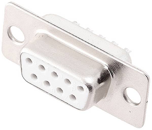 encitech DM09-SS-W 2108-0200-11 Embase SUB-D femelle 180 ° Nombre de pôles: 9 fût à souder 1 pc(s) Tray