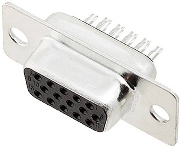 encitech HDS-15-F-T-B-S 2101-0300-11 Embase SUB-D femelle 180 ° Nombre de pôles: 15 fût à souder 1 pc(s) Tray