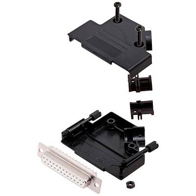 encitech D45PK-P-25-DMS-W-K 6355-8035-13 Kit embase SUB-D femelle 45 ° Nombre de pôles: 25 fût à souder 1 pc(s)-0