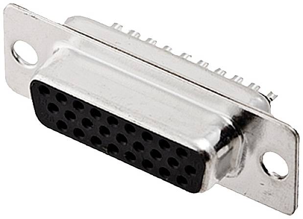 Une connexion VGA avec plusieurs broches, adaptée pour relier des ordinateurs à des moniteurs ou des projecteurs.