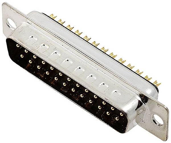 Embase SUB-D mâle Nombre de pôles: 25 encitech DB25-SP 2101-0180-03 180 ° fût à souder 1 pc(s) Tray