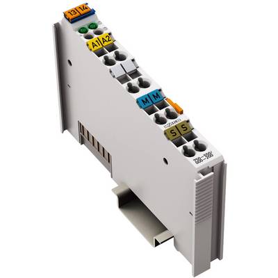 Un module électronique gris avec des connexions repérées par des couleurs, une rainure latérale et le texte imprimé '789-386'.