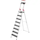 Hailo L100 TOPLINE 8050-807 aluminium Escabeau plateau porte-outils inclus Hauteur de travail (max.): 3.72 m argent, noi