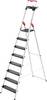 Hailo L100 TOPLINE 8050-807 aluminium Escabeau plateau porte-outils inclus Hauteur de travail (max.): 3.72 m argent, noir, rouge 10.1 kg