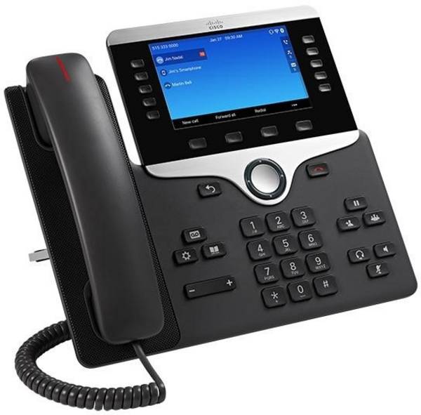 Cisco CP-8841-3PCC-K9= Téléphone système VoIP  écran couleur noir, argent