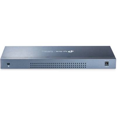 Routeur bleu avec logo TP-Link, fentes de ventilation à l'avant, ports et boutons sur le côté droit.