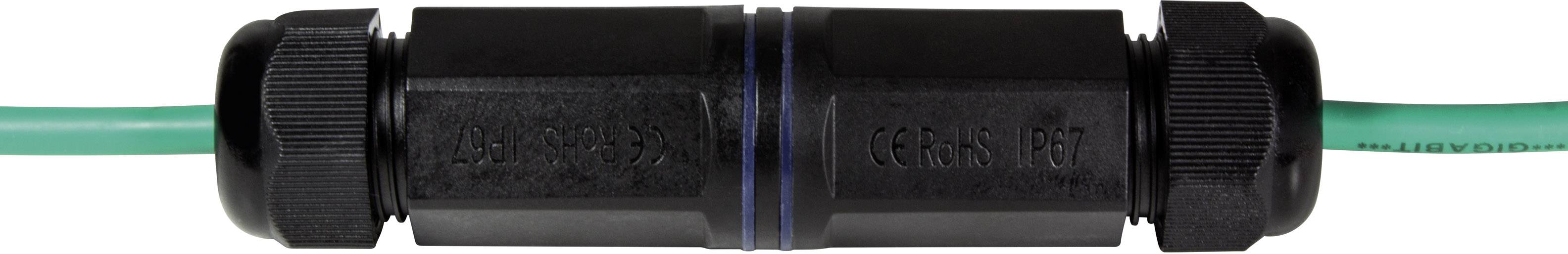 LogiLink RJ45 réseau informatique Adaptateur [1x RJ45 femelle - 1x RJ45 femelle] 0 mm noir