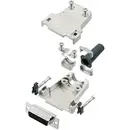 TRU COMPONENTS TCDTZF15HDS26K 7708588 Kit embase SUB-D femelle 180 ° Nombre de pôles: 26 fût à souder 1 pc(s)