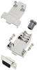 TRU COMPONENTS TCDTNT09MDBSK 7708648 Kit embase SUB-D femelle 180 ° Nombre de pôles: 9 fût à souder 1 pc(s)