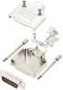 TRU COMPONENTS TCMHDM15DMPK 7708868 Kit embase SUB-D mâle 180 ° Nombre de pôles: 15 fût à souder 1 pc(s)