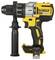 Perceuse-visseuse sans fil avec poignée latérale, design jaune et noir, marque identifiable, couple élevé, adaptée aux travaux intensifs.