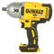 Un tournevis à percussion à batterie jaune et noir de DeWalt portant l'inscription '18V XR Brushless' sur le côté.