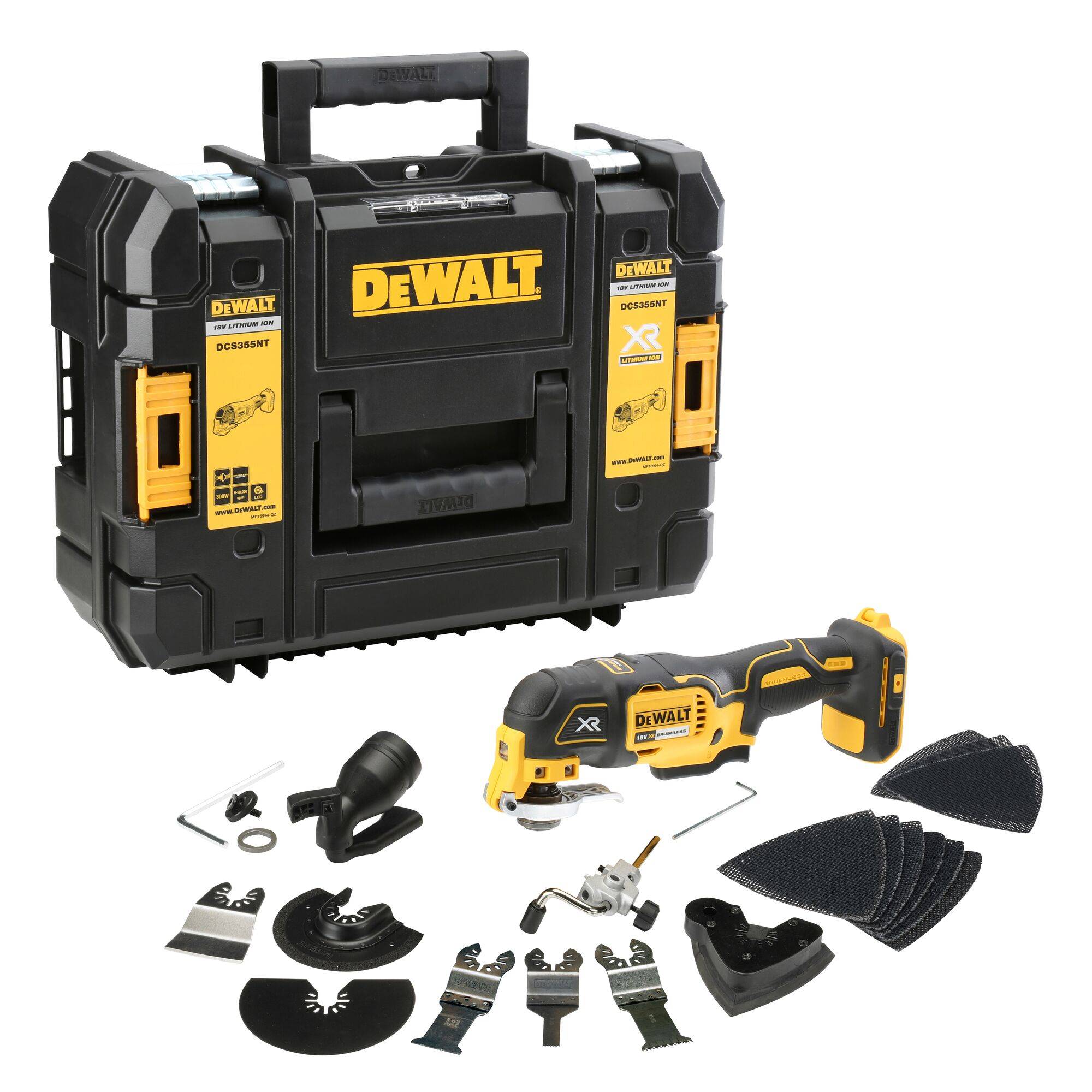 Outil multiusage sans fil Dewalt DCS355NT DCS355NTXJ + accessoires 18
