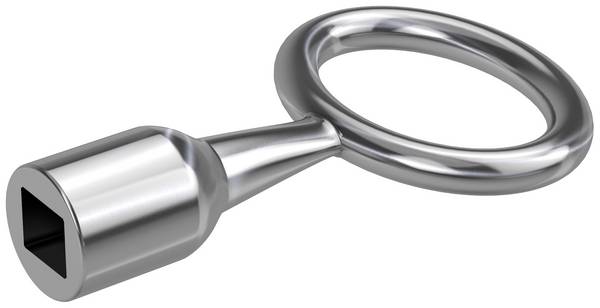 Basi 301V-7.5 Clé forée argent