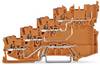 WAGO 2020-5477 Borne pour capteurs, 4 conducteurs 7 mm Push-In orange 15 pc(s)