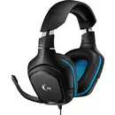 Logitech Gaming G432 Micro-casque supra-auriculaire filaire 7.1 Surround noir, bleu volume réglable, mise en sourdine du