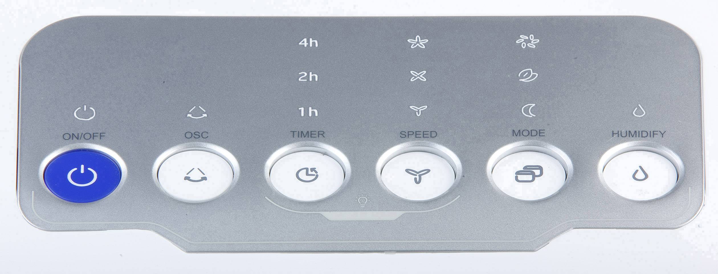 DOMO DO153A Refroidisseur d'air 55 W (L x l x H) 28.3 x 25.3 x 71.5 cm blanc affichage LED, avec télécommande, oscillant-5