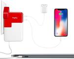 Twelve South PlugBug Duo - Chargeur de voyage double, adaptateur d'alimentation pour MacBooks avec 2 ports USB