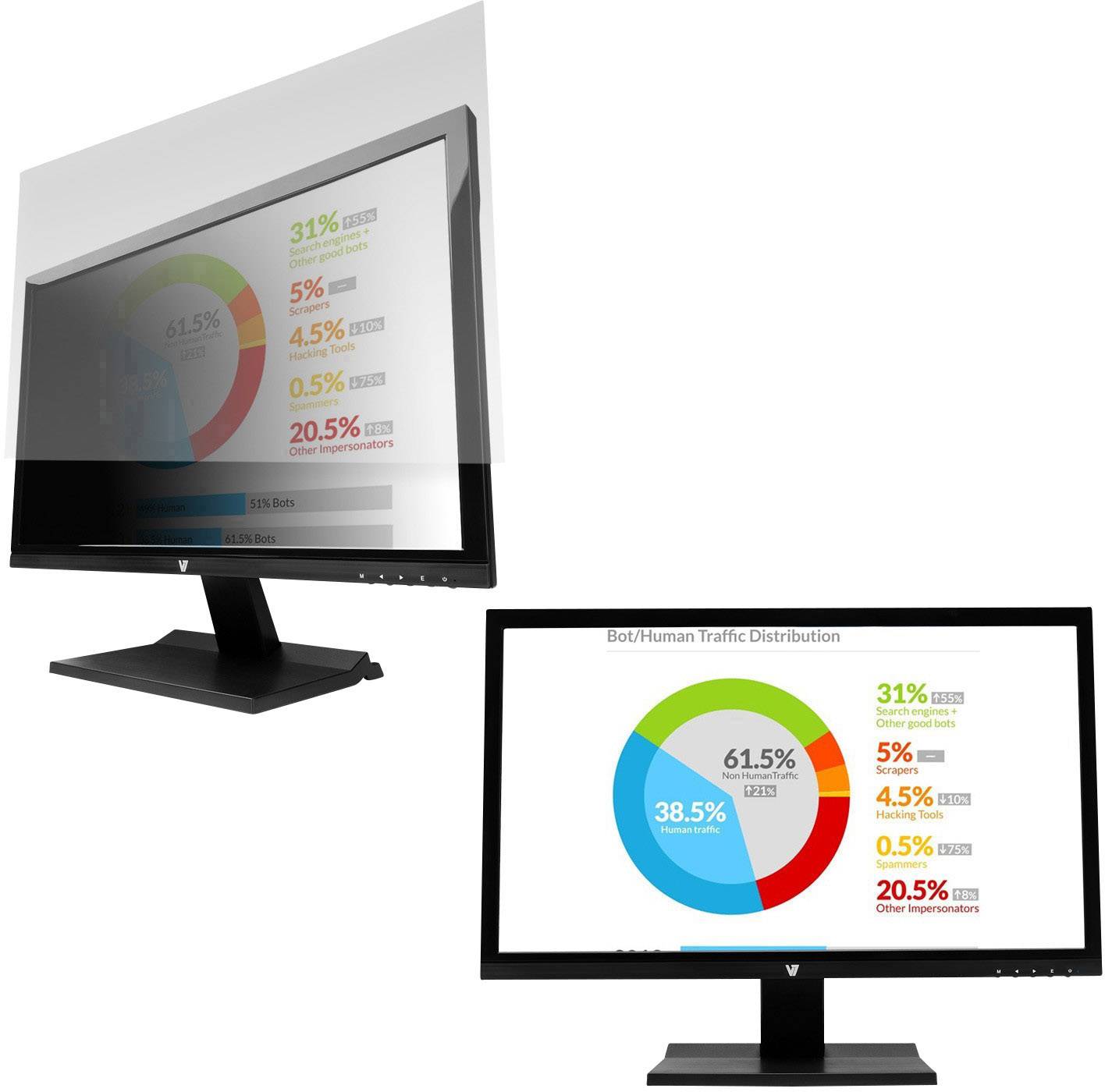 V7 Videoseven Film de confidentialité 68,6 cm (27") Format d'image: 16:9 PS27.0W9A2-2E-1