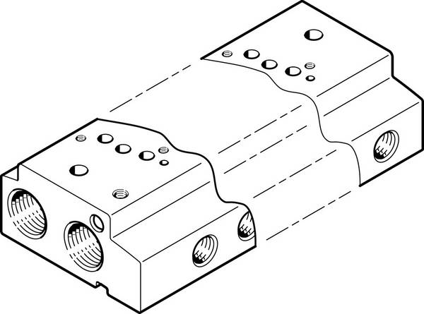 FESTO Bloc de jonction 549656 VABM-C7-12W-G18-10