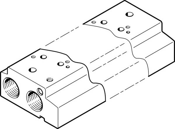 FESTO Bloc de jonction 552665 VABM-C7-12G-G18-6