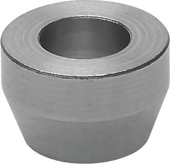 Un anneau métallique conique avec une base large et une pointe cylindrique étroite.