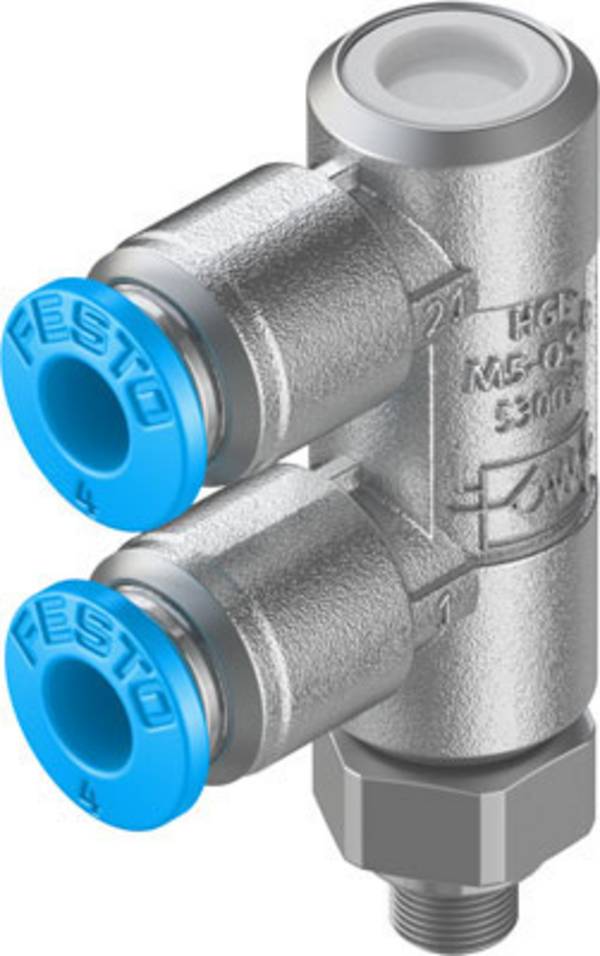 FESTO Soupape anti-retour 530038 HGL-M5-QS-4  0.5 à 10 bar  1 pc(s)
