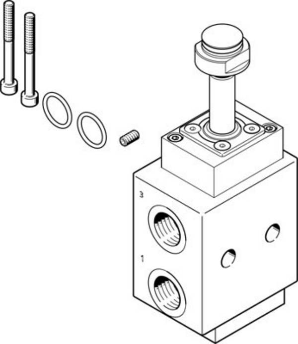 FESTO Soupape à aimant 4514746 VOFC-LT-M32C-M-FG12-F19 Matériau du boîtier aluminium Matériau isolant NBR 1 pc(s)