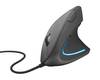 Trust Verto Souris ergonomique USB optique noir 6 Boutons 1000 dpi, 1600 dpi ergonomique, touches XL