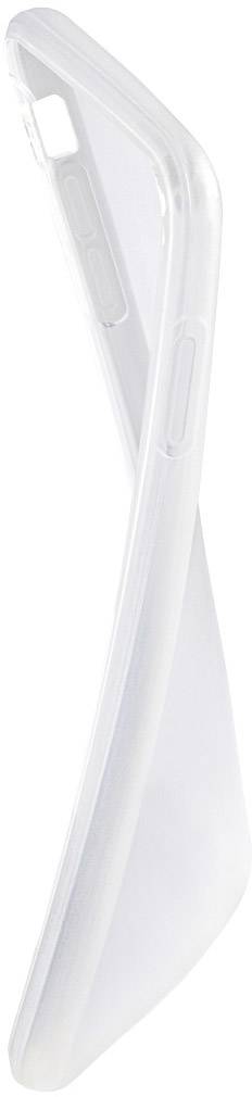 Une coque de smartphone transparente en matériau flexible, positionnée en diagonale. Elle offre une protection pour les appareils mobiles sans masquer leur design.