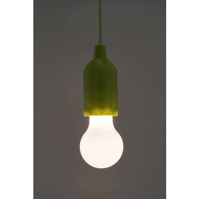 Une unique ampoule lumineuse pend du plafond, suspendue dans un espace au design minimaliste.