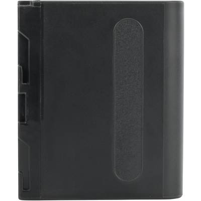 Un boîtier de disque dur noir, rectangulaire, avec une fenêtre verticale étroite sur la façade avant, sans impression visible.