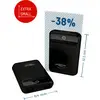 Batterie externe portable d'Ansmann, taille compacte : 64 mm de large, 92,5 mm de hauteur. Marquée 'Extra Small' ; 38% plus petite que les modèles traditionnels.