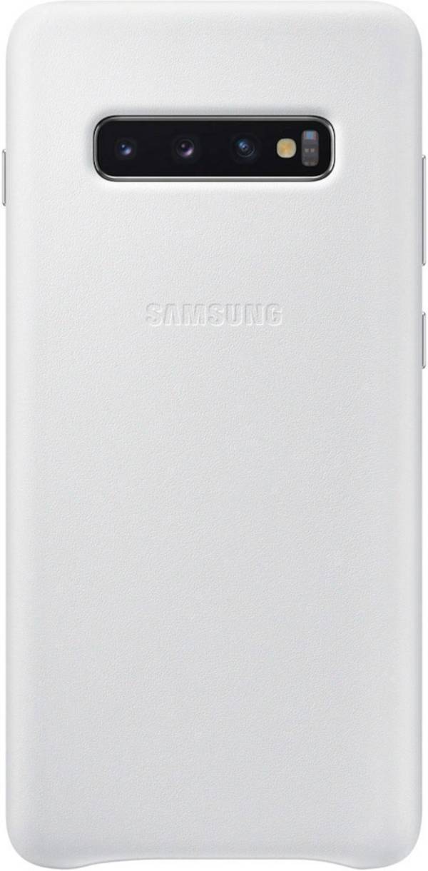 Coque Rigide en Cuir Samsung EF-VG975LW pour Galaxy S10 Plus