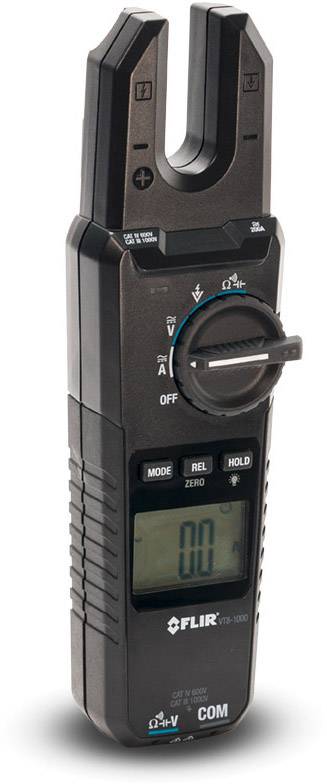 Appareil de mesure du courant électrique numérique avec affichage digital et commutateur rotatif, pour mesurer les courants électriques en ampères.