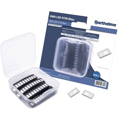 Barthelme Jeu de LED SMD 5730 bleu 3500 mcd 120 ° 150 mA 3 V Bulk-0