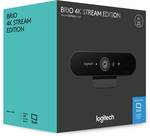 Webcam Logitech Brio 4K Stream Edition, noir