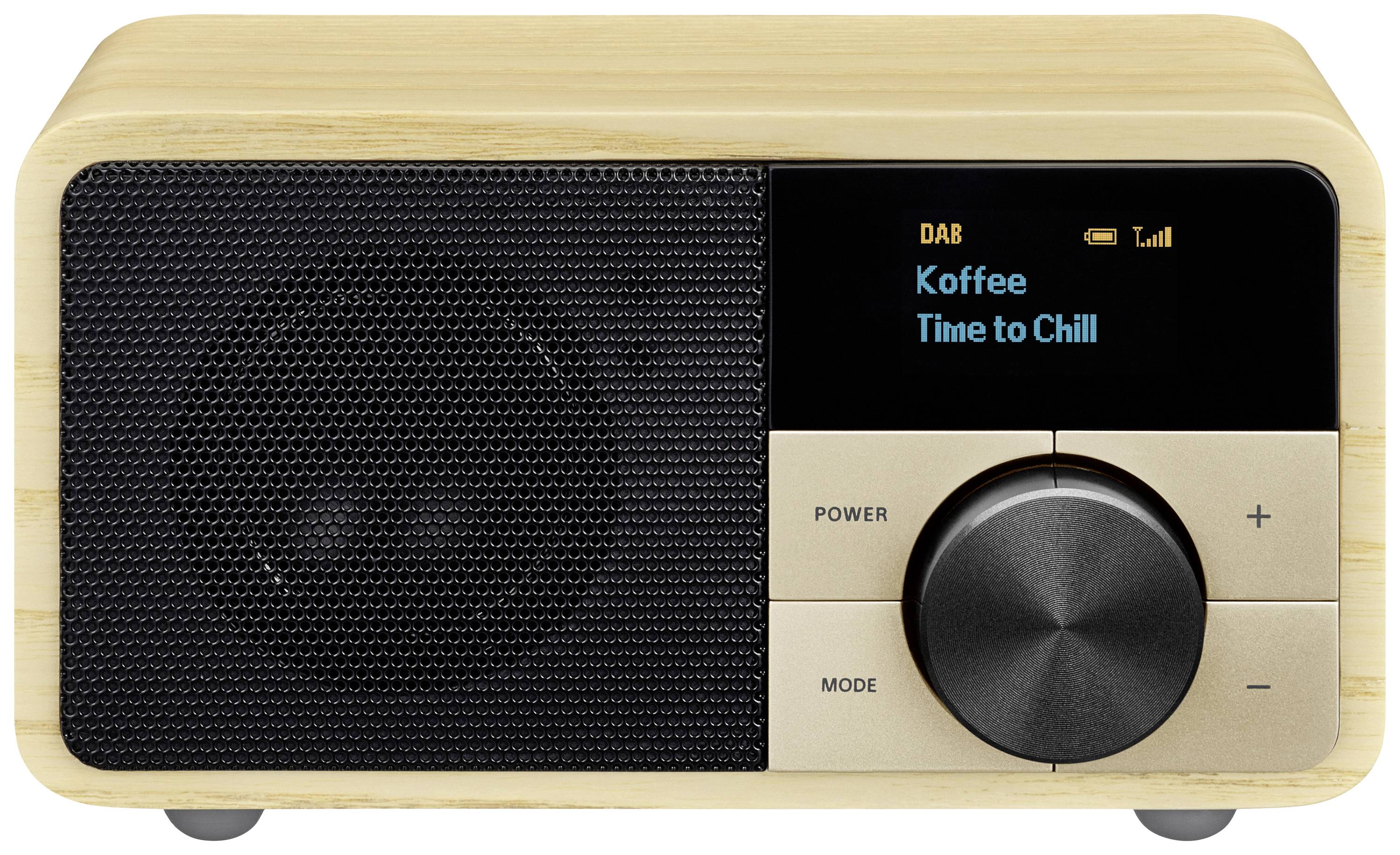 Sangean Genuine Mini DDR-7 Radio de table DAB+, FM AUX, Bluetooth bois