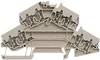 Weidmüller 1394040000 Bloc de jonction de passage 5.10 mm ressort de traction beige 50 pc(s)